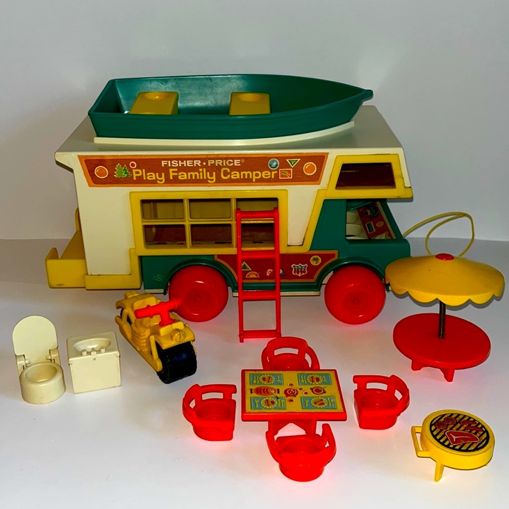 Vintage Fisher-Price Little People Play Family Camper